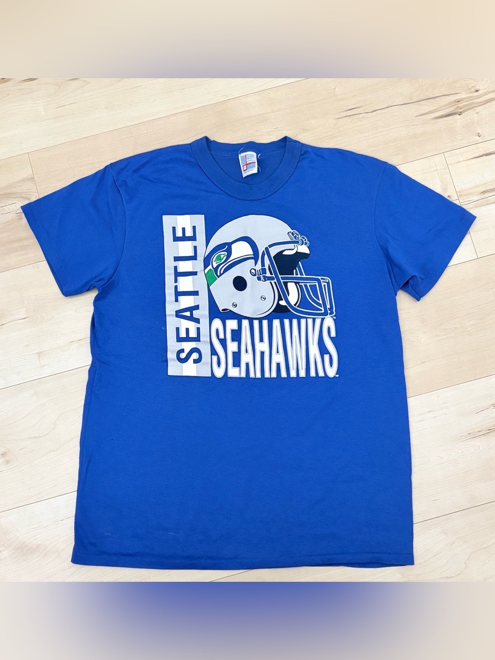 1980's Vintage Seattle Seahawks Single Stitch T-Shirt Sz XL